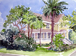 Artwork title 'Avenue O' - Contact The Water's Edge Studio and Gallery for price and availability - gayle at galvestonwatersedge dot com