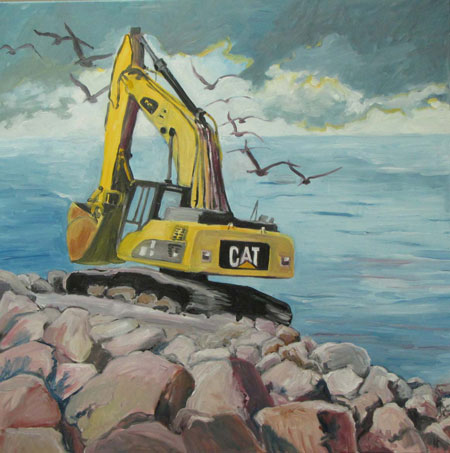 Artwork title 'CAT' - Contact The Water's Edge Studio and Gallery for price and availability - gayle at galvestonwatersedge dot com