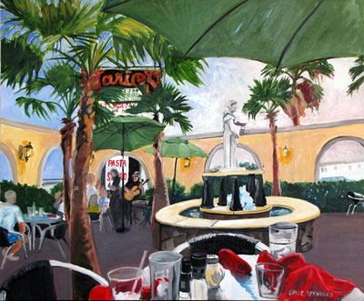 Artwork title 'Courtyard' - Contact The Water's Edge Studio and Gallery for price and availability - gayle at galvestonwatersedge dot com