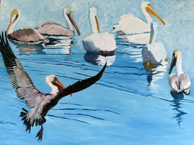 Artwork title 'In the Channel' - Contact The Water's Edge Studio and Gallery for price and availability - gayle at galvestonwatersedge dot com
