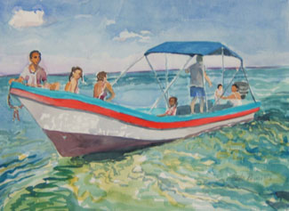 Artwork title 'Island Children' - Contact The Water's Edge Studio and Gallery for price and availability - gayle at galvestonwatersedge dot com