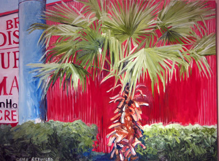 Artwork title 'Red Paint' - Contact The Water's Edge Studio and Gallery for price and availability - gayle at galvestonwatersedge dot com